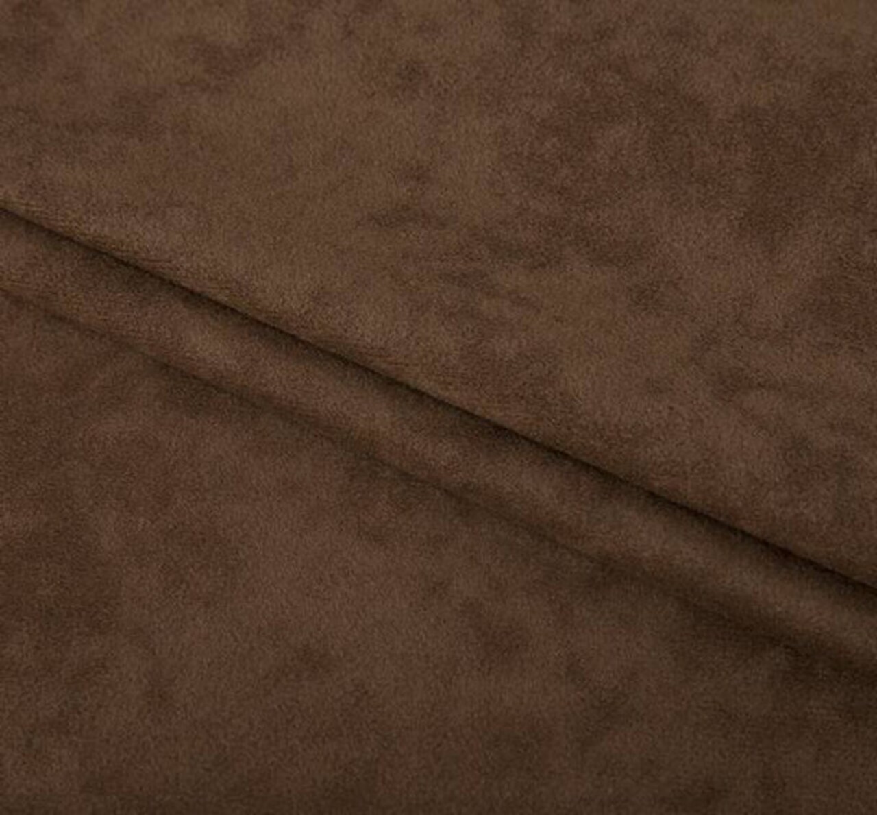 1 Yard Washed Micro Suede Brown Fabric 58/60” Width, 100% Polyester Durable Apparel Fabric